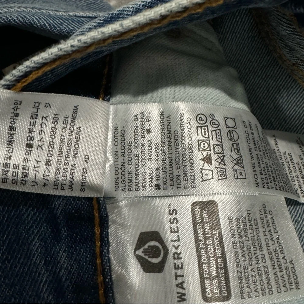 NWT Levi's Men's 550 Relaxed Fit Jeans‎ Distressed 42 x 34 Minimalist Preppy